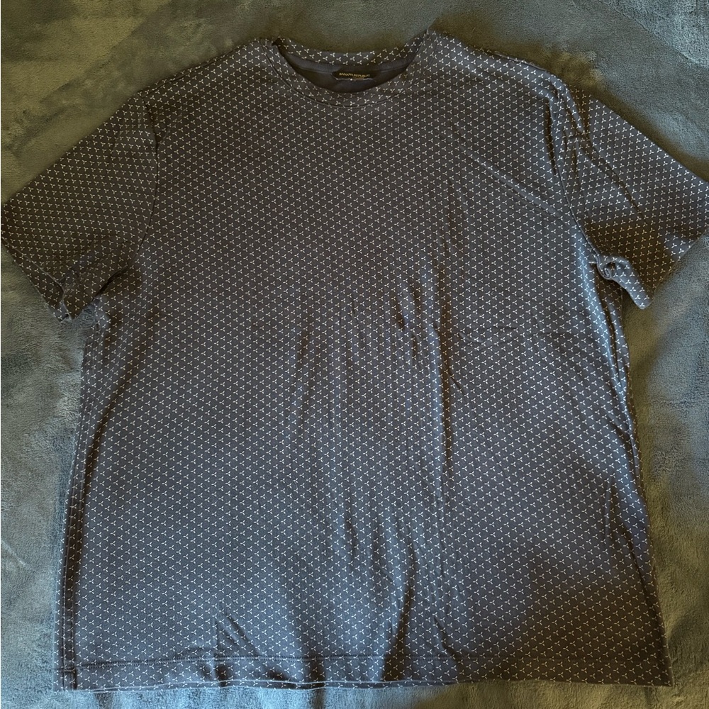 Men's Blue Patterned T-Shirt
